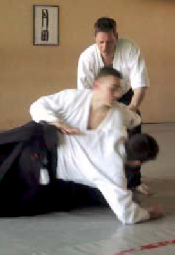 Stefan Stenudd, Berlin Tanden Dojo Aikido Lehrgang, 2002. Foto: Larry Kwolek.