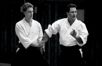 Christian Tissier. Aikido Angriffsform Ushiro Morote Dori Foto: Magnus Hartman.