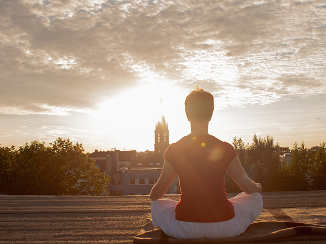 Meditation über den Dächern von Berlin