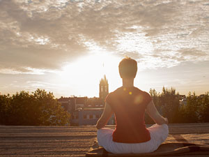 Meditation über den Dächern von Berlin