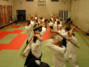 Aikido Bokken, Partnerübung mit dem Schwert