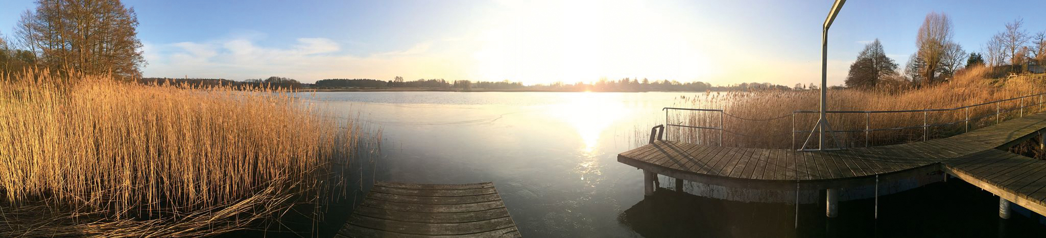 Vielitzsee Panorama Winter Qigong Seminar