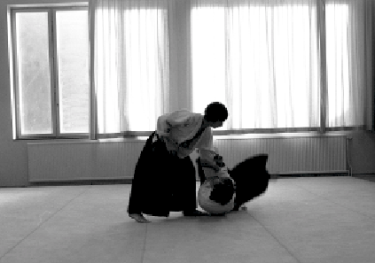 Aikido Wurf mit Stefan Stenudd, Järfälla 1975.