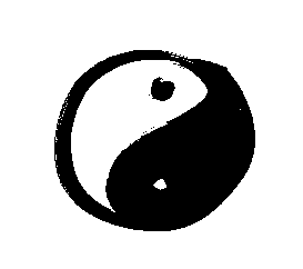 Yin Yang Symbol Zeichnung.