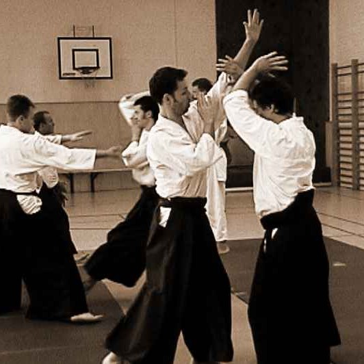 Aikido Eingang Shomen Uchi - Vorführung Berlin 2003