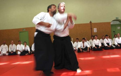Kokyuho Stefan und Konstantin beim Aikido Seminar in Berlin, April 2015
