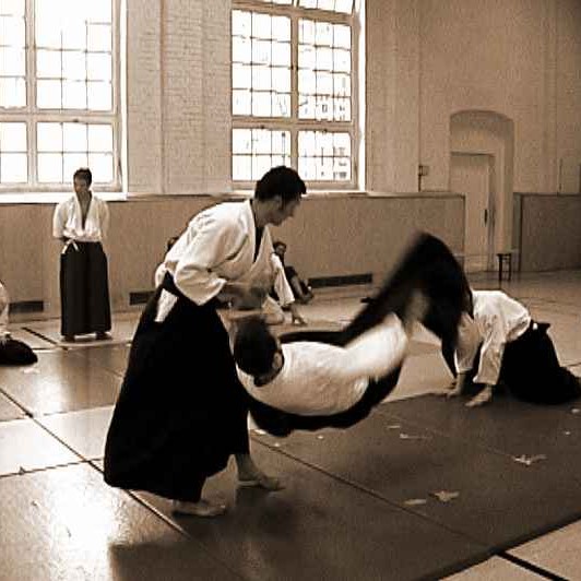 Aikido Wurf Randori - Vorführung Berlin 2003