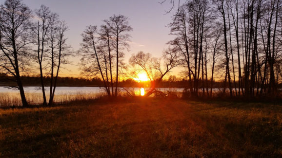 Sonnenuntergang am See - Impressionen vom Qigong Seminar am Vielitzsee